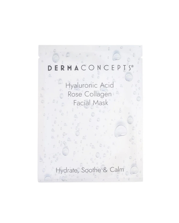 Hyaluronic Acid Rose Collagen Facial Mask By Dermaconcepts